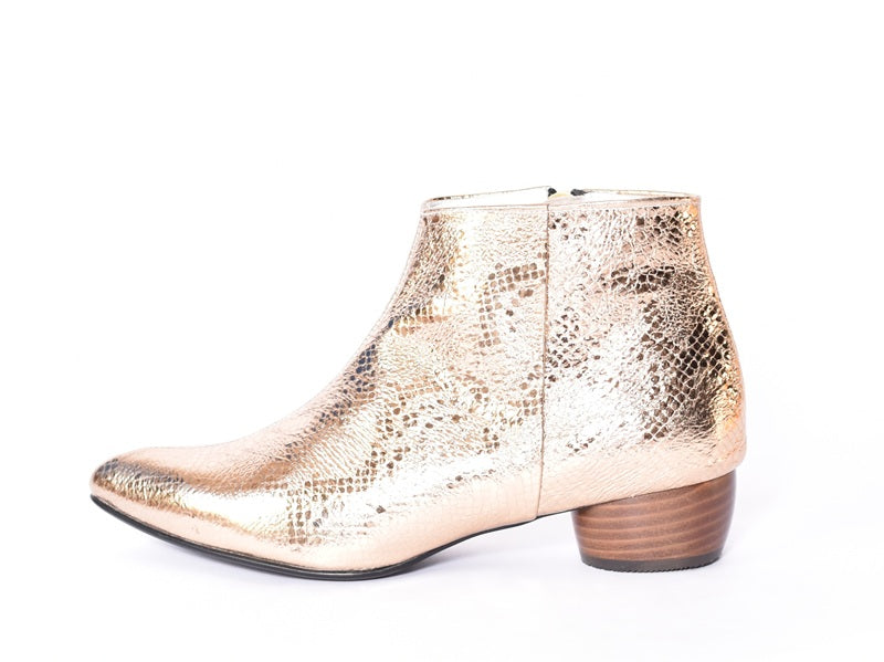 022 ポインテッドプレーンショートブーツ AL2428B Goldpaison 木型No.HARVEST