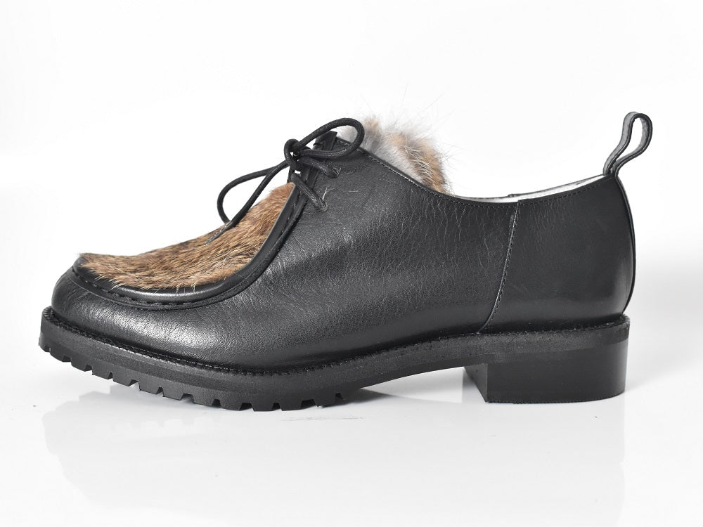 1001 チロリアンシューズ AL1833K Black/Rabbit 木型No.H2546
