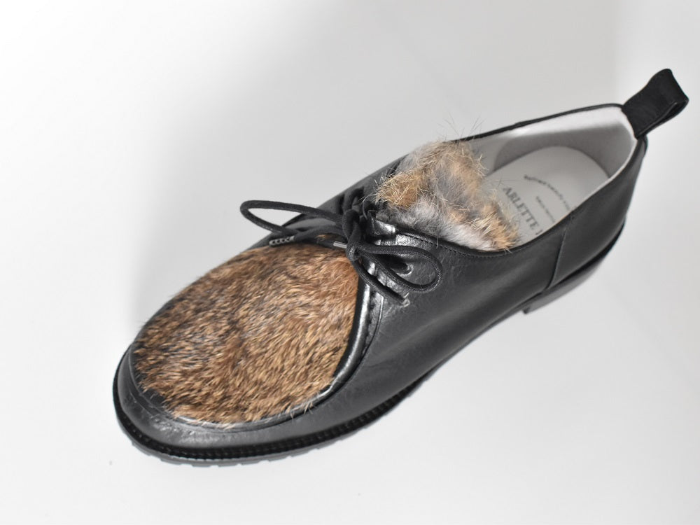 1001 チロリアンシューズ AL1833K Black/Rabbit 木型No.H2546