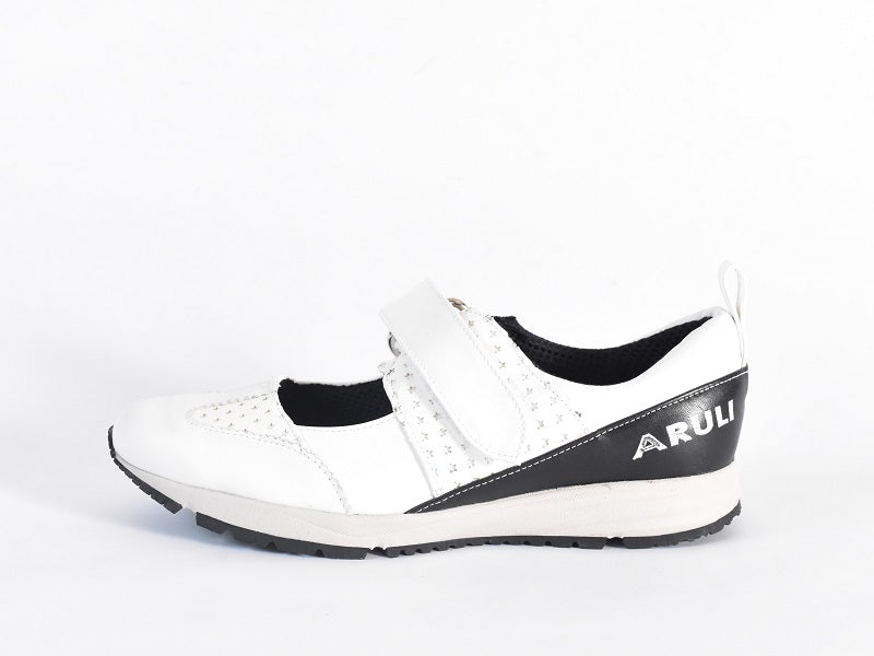 0001 Wingtip One Strap Velcro Sneakers AL2525SN Whitecombi 木型 . F1888