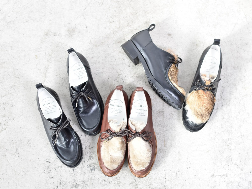 1001 チロリアンシューズ AL1833K Black/Rabbit 木型No.H2546