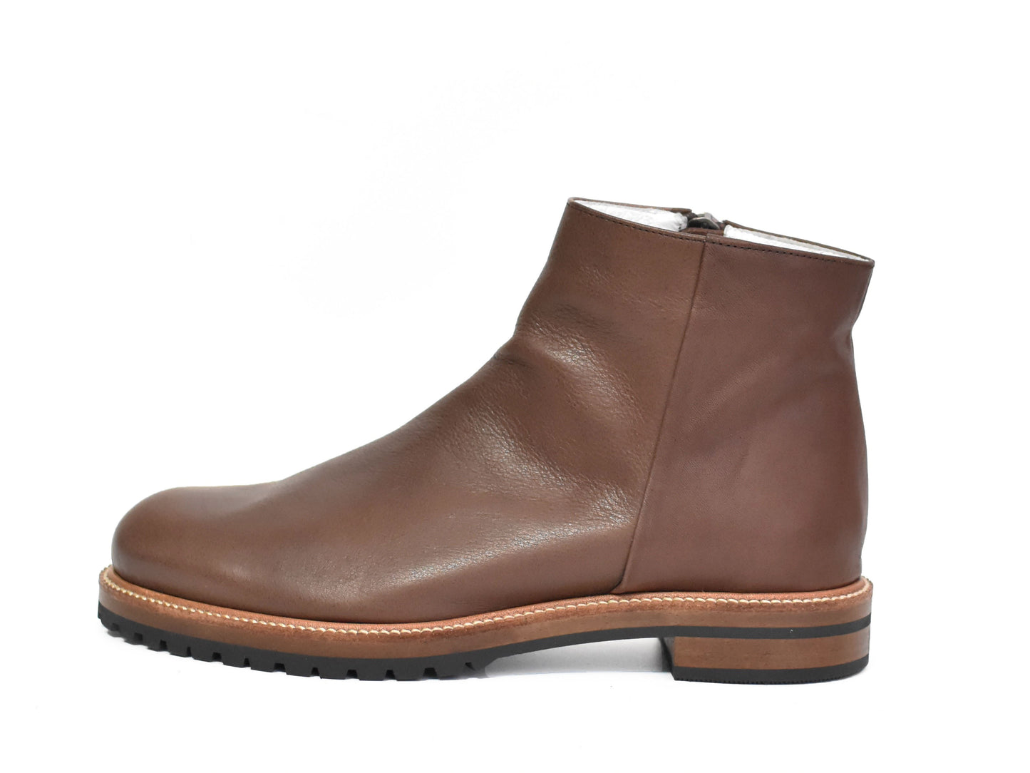 018  プレーンフラットエンジニアショートブーツ　AL2327SB　Darkbrown　　木型No.G1913