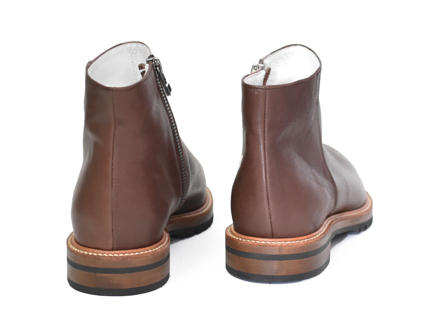 018  プレーンフラットエンジニアショートブーツ　AL2327SB　Darkbrown　　木型No.G1913