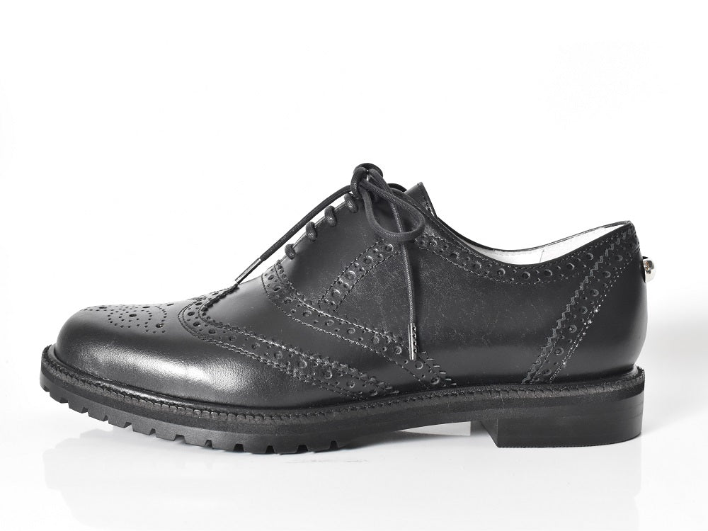 010  クラシックウイングチップバルモラルシューズ　AL2121K  Black　　木型No.C1813