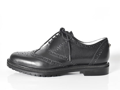 010  クラシックウイングチップバルモラルシューズ　AL2121K  Black　　木型No.C1813