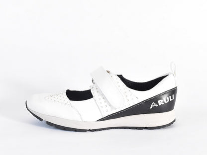 0001　Wingtip One Strap Velcro Sneakers　AL2525SN  Whitecombi　木型 . F1888